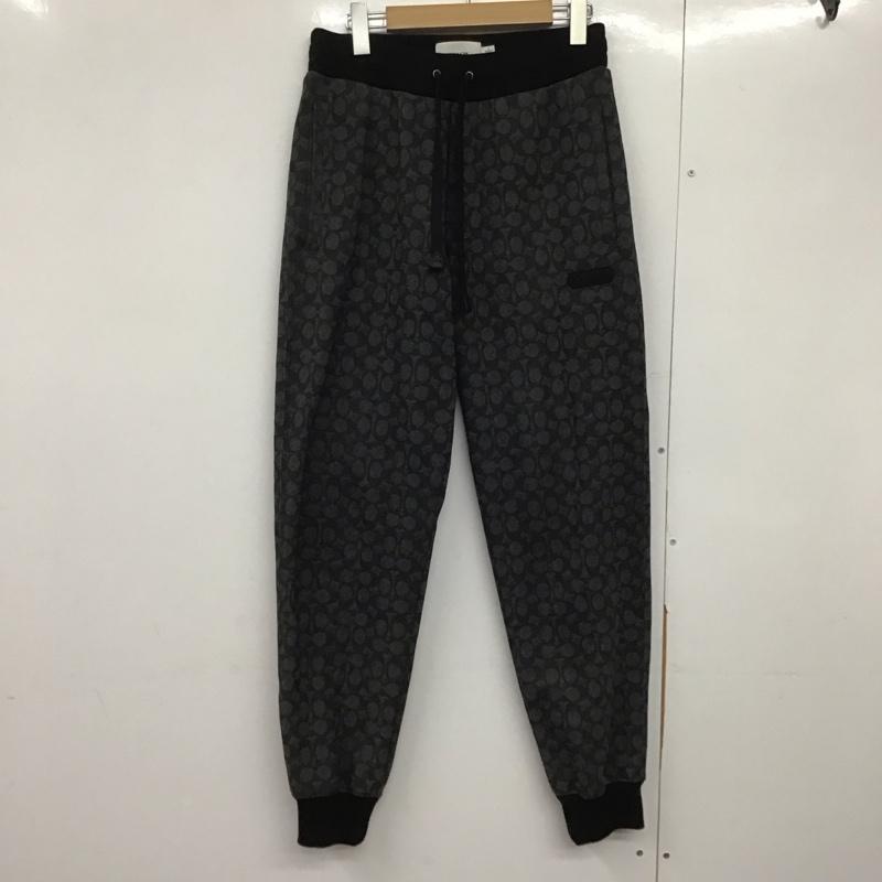 コーチ COACH ボトムス ボトムス S ロゴ、文字 黒 / ブラック / X 灰 / グレー /  メンズ USED 古着 中古 10144652