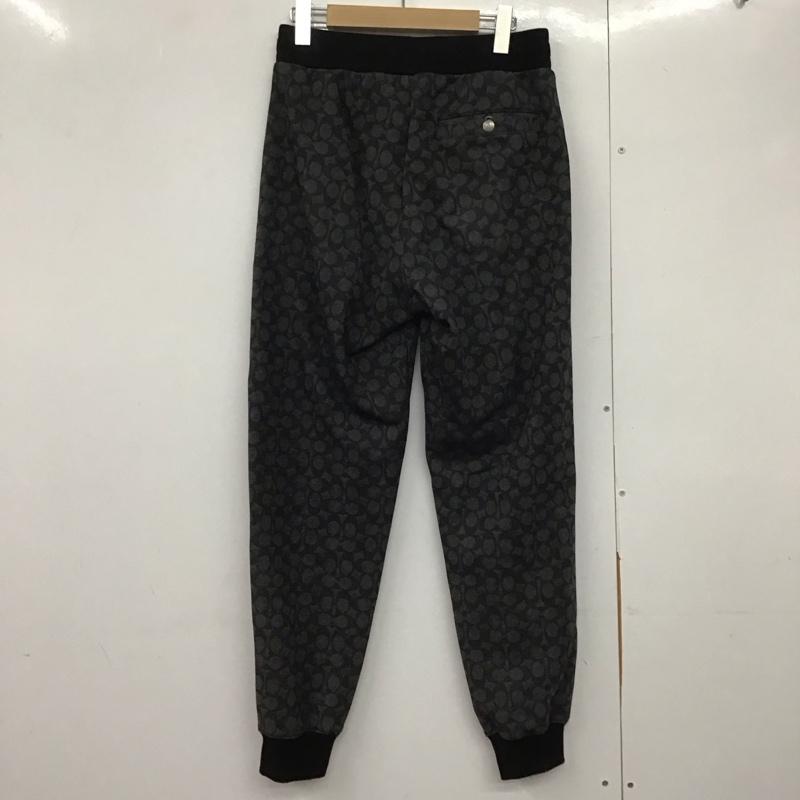 コーチ COACH ボトムス ボトムス S ロゴ、文字 黒 / ブラック / X 灰 / グレー /  メンズ USED 古着 中古 10144652