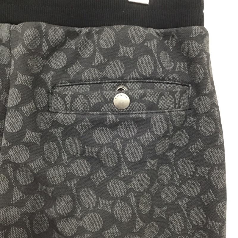 コーチ COACH ボトムス ボトムス S ロゴ、文字 黒 / ブラック / X 灰 / グレー /  メンズ USED 古着 中古 10144652