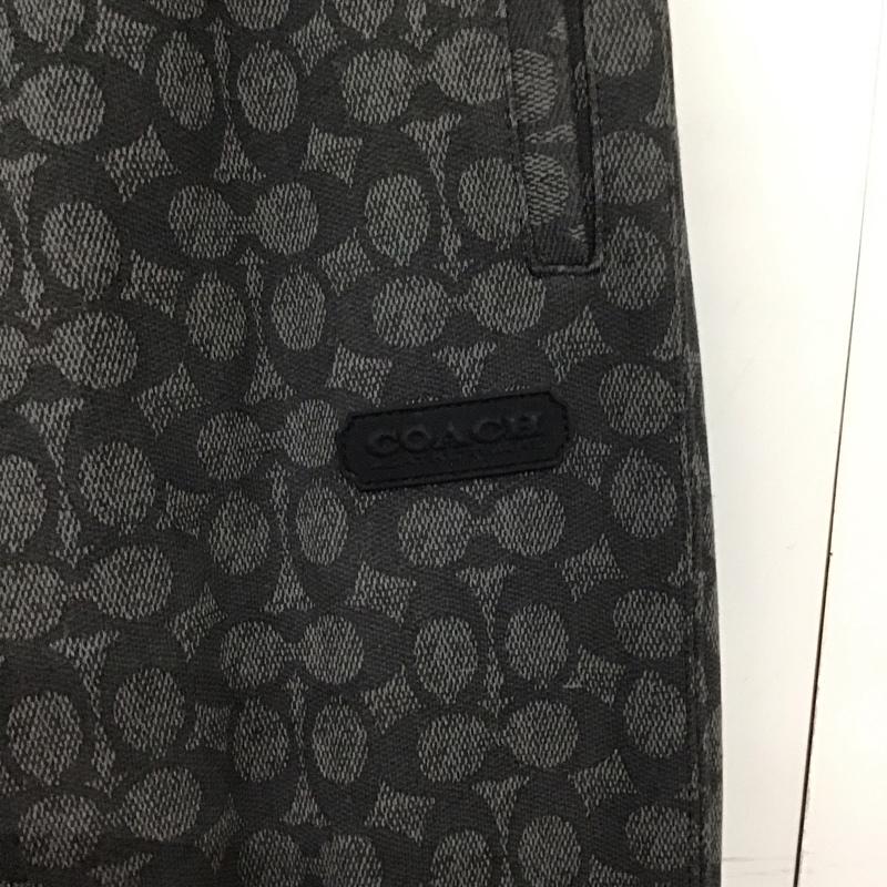 コーチ COACH ボトムス ボトムス S ロゴ、文字 黒 / ブラック / X 灰 / グレー /  メンズ USED 古着 中古 10144652