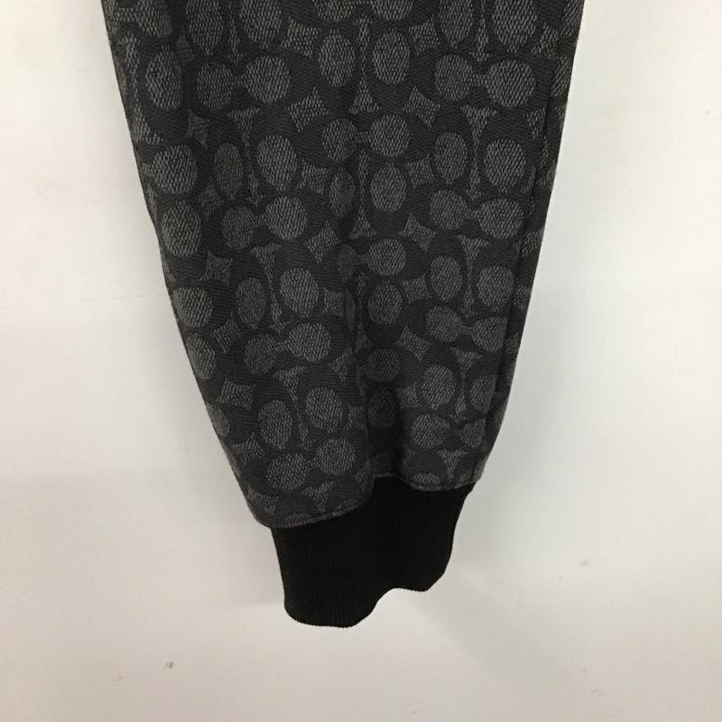 コーチ COACH ボトムス ボトムス S ロゴ、文字 黒 / ブラック / X 灰 / グレー /  メンズ USED 古着 中古 10144652