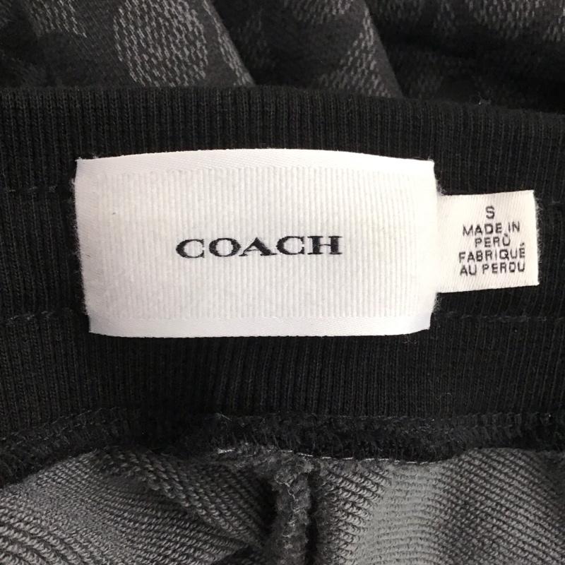 コーチ COACH ボトムス ボトムス S ロゴ、文字 黒 / ブラック / X 灰 / グレー /  メンズ USED 古着 中古 10144652
