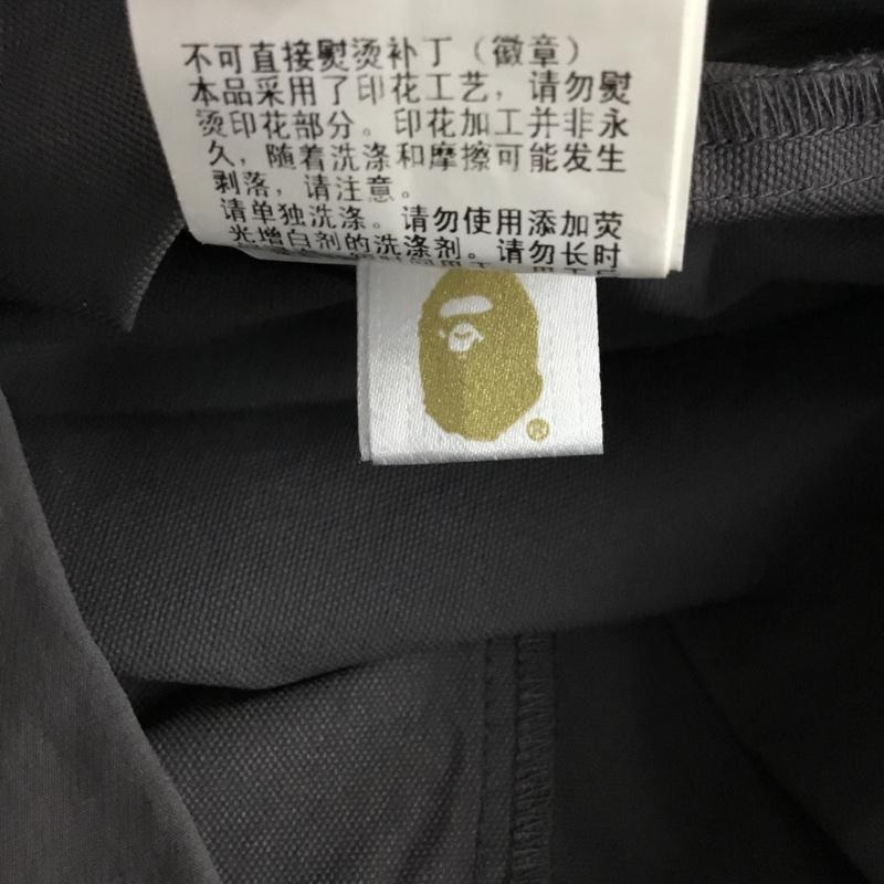アベイシングエイプ A BATHING APE ボトムス ボトムス 001PTE802506X ナイロンパンツ XS プリント 灰 / グレー /  レディース USED 古着 中古 10144658