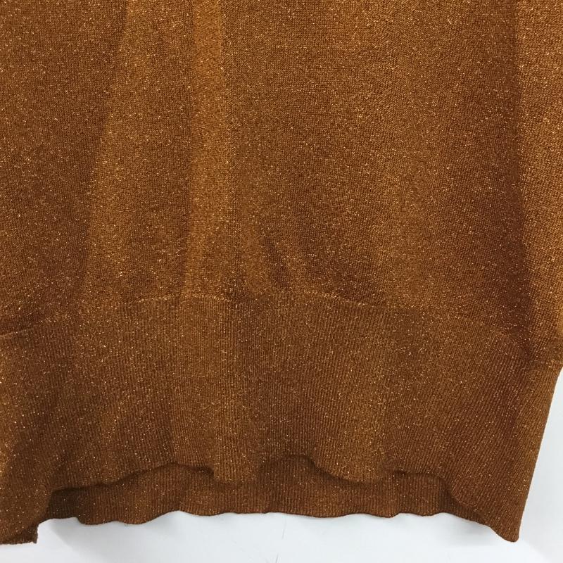 ビューティアンドユースユナイテッドアローズ BEAUTY&YOUTH UNITED ARROWS トップス トップス 1618-105-0316 ラメノースリーブニット 無地 茶 / ブラウン /  レディース USED 古着 中古 10144664