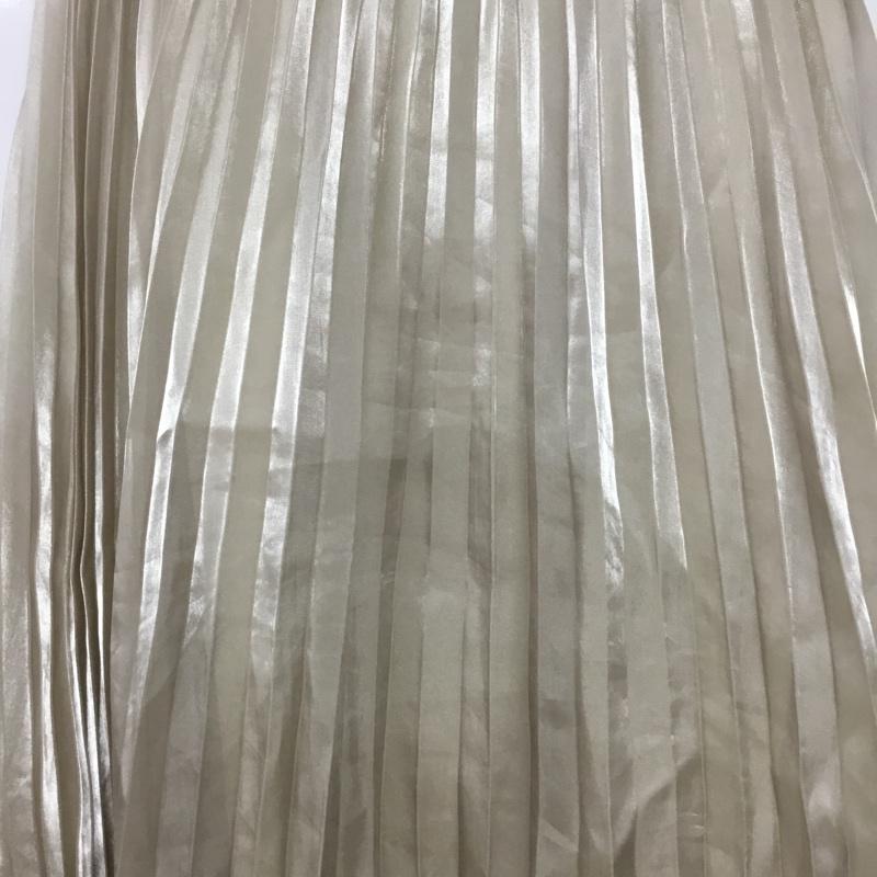 ローリーズファーム LOWRYS FARM スカート ロングスカート LF520026TS プリーツスカート FREE 無地 アイボリー / アイボリー /  レディース USED 古着 中古 10144675