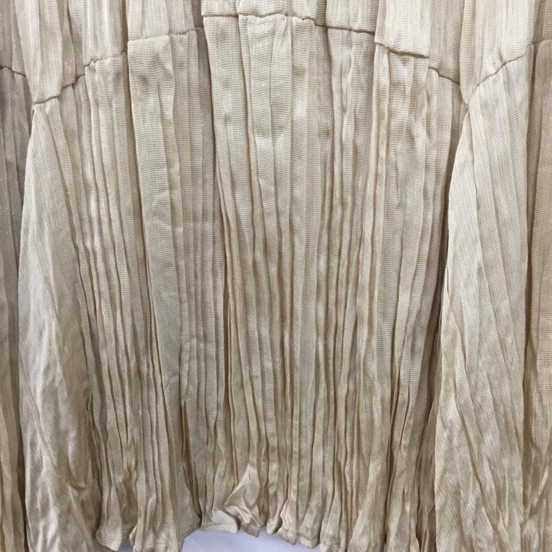 フレイ アイディー FRAY I.D スカート ロングスカート FWFS201067 ランダムワッシャープリーツスカート ONE SIZE 無地 ベージュ / ベージュ /  レディース USED 古着 中古 10144687