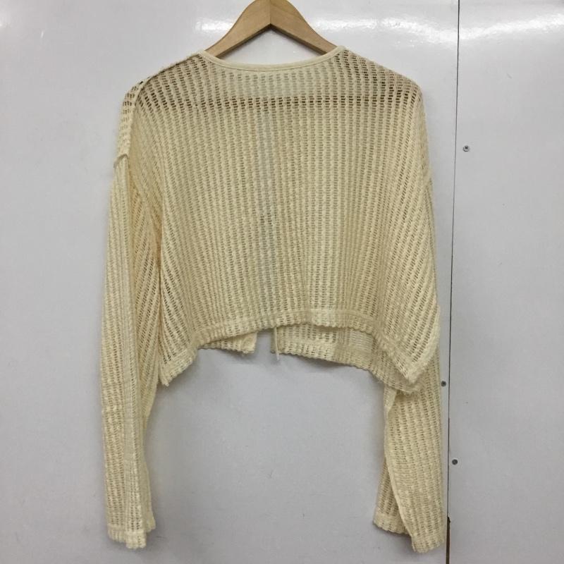 カスタネ Kastane カーディガン 長袖 KAZ1031306A0013 カットレースカーディガン 2WAY S 無地 アイボリー / アイボリー /  レディース USED 古着 中古 10144697