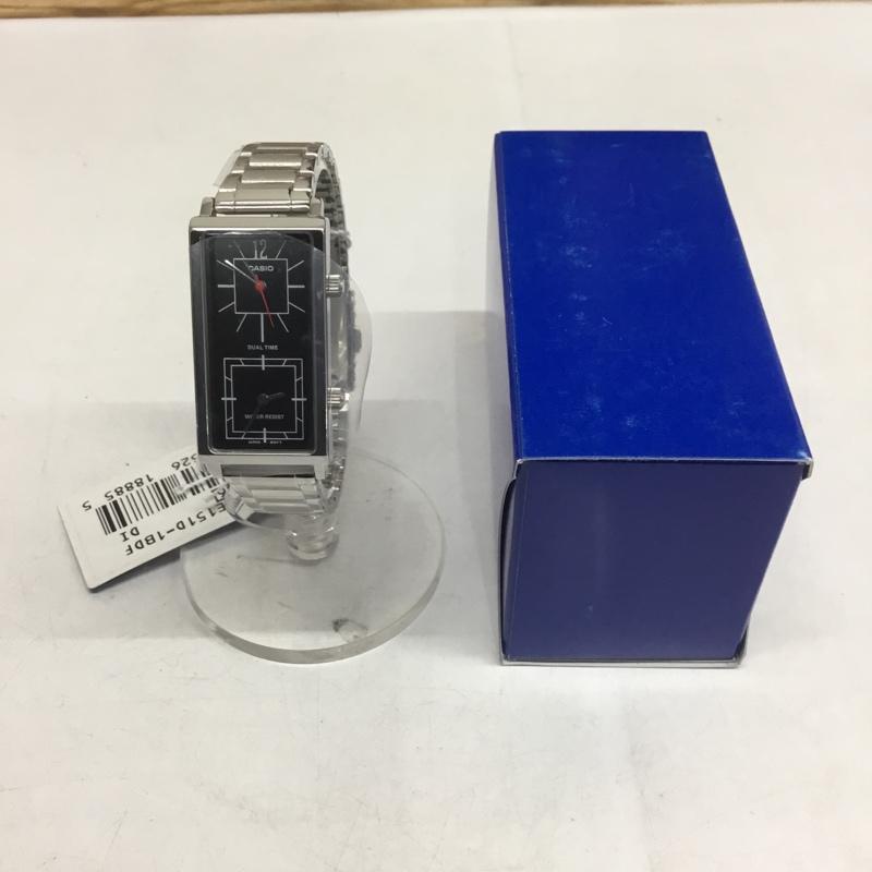 カシオ CASIO 腕時計 アナログ（クォーツ式） LTP-E151D-1BDF スタンダード チープカシオ 無地 銀 / シルバー /  メンズ USED 古着 中古 10144749