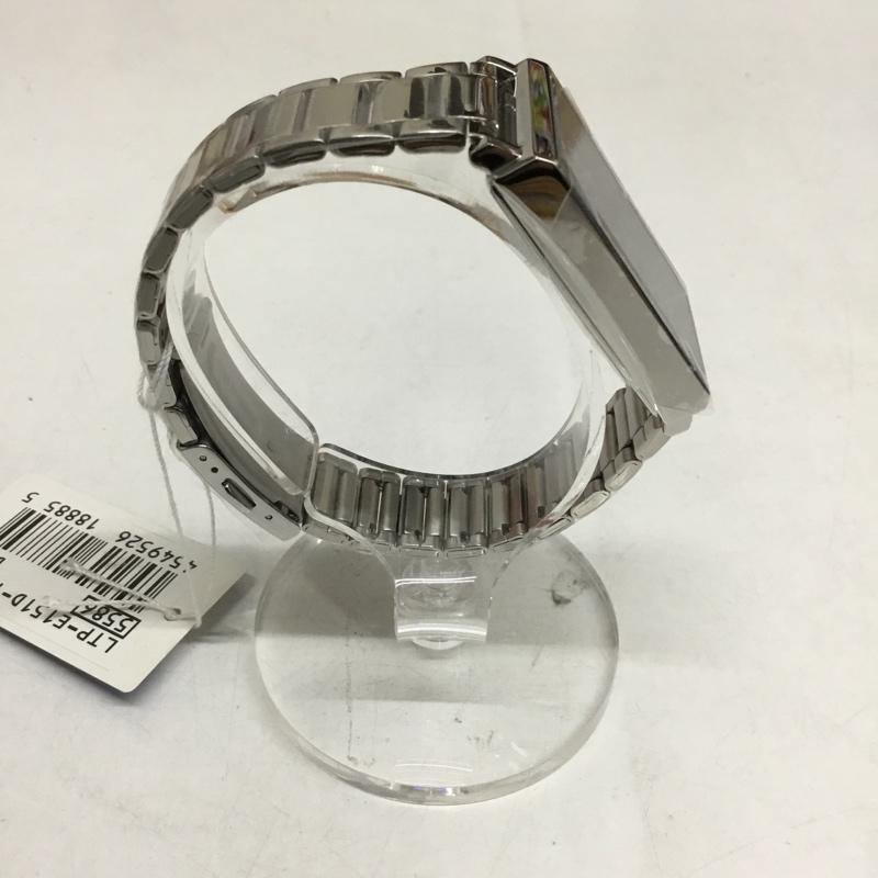 カシオ CASIO 腕時計 アナログ（クォーツ式） LTP-E151D-1BDF スタンダード チープカシオ 無地 銀 / シルバー /  メンズ USED 古着 中古 10144749