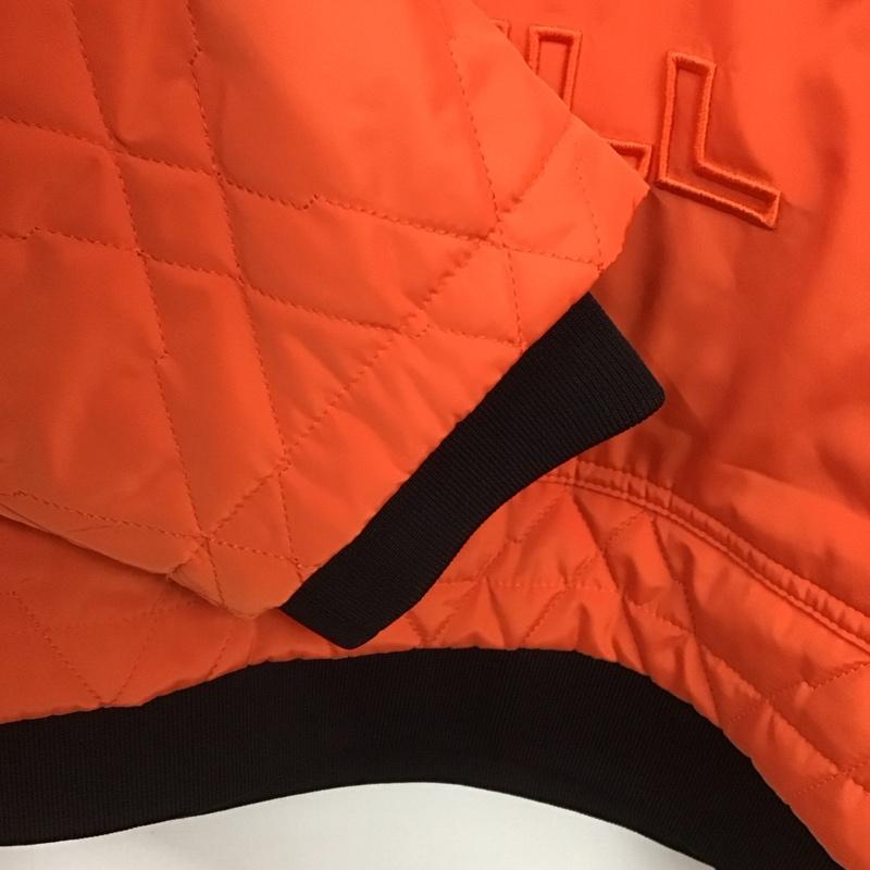 メレル MERRELL ジャケット、上着 ジャケット、ブレザー キルティングジャケット アウター プルオーバーパーカー ロゴ、文字 橙 / オレンジ /  メンズ USED 古着 中古 10144761