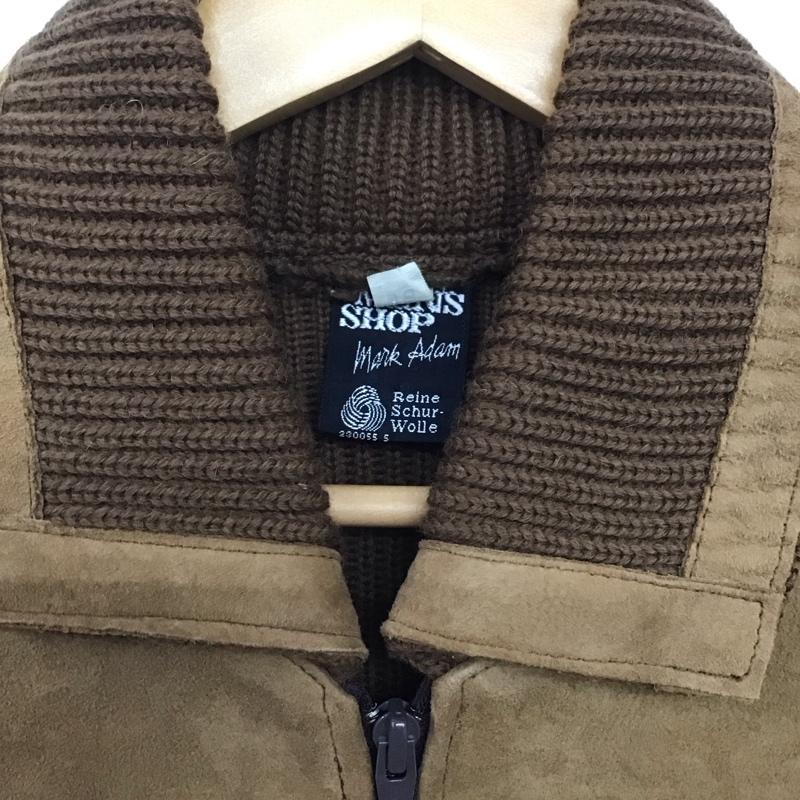 古着 USED ジャケット、上着 ジャケット、ブレザー ジップアップジャケット アウター 古着 S 無地 茶 / ブラウン /  メンズ USED 古着 中古 10144765
