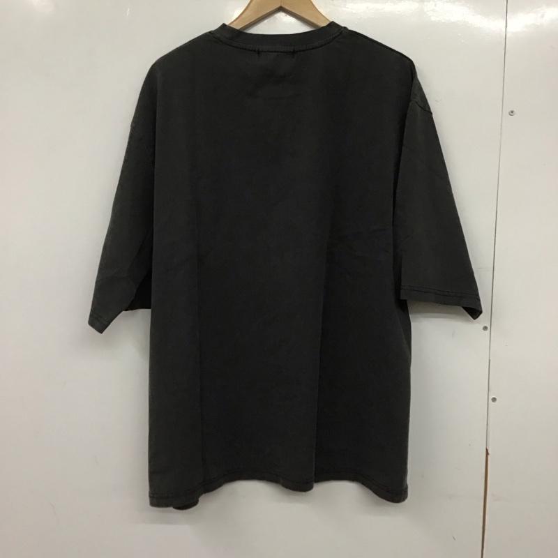 アンリラクシング unrelaxing Tシャツ 半袖 半袖カットソー プリントTシャツ クルーネックカットソー L プリント ダークグレー / ダークグレー /  メンズ USED 古着 中古 10144777