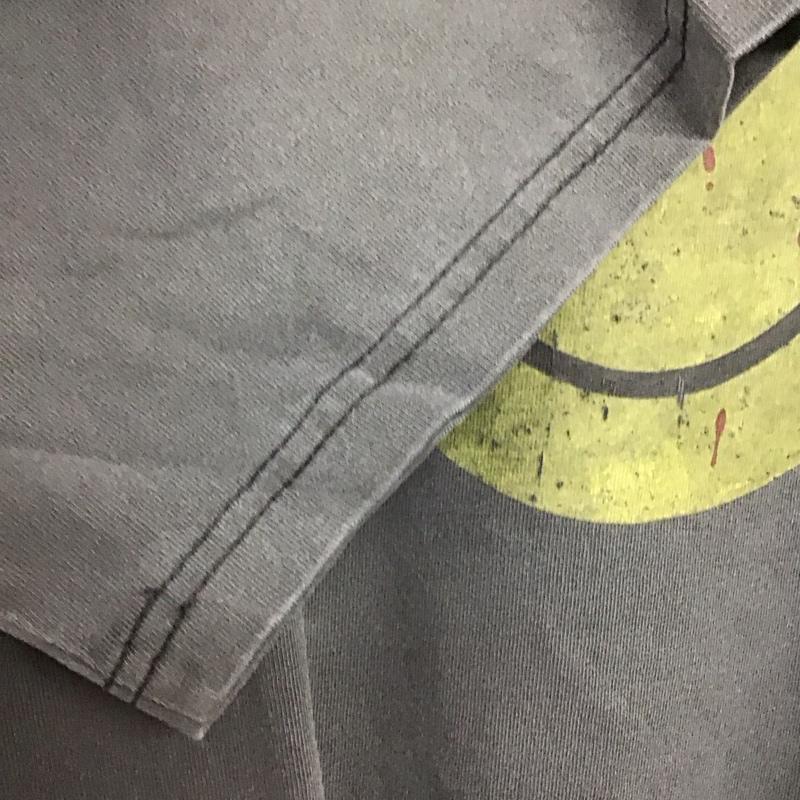 アンリラクシング unrelaxing Tシャツ 半袖 半袖カットソー プリントTシャツ クルーネックカットソー L プリント ダークグレー / ダークグレー /  メンズ USED 古着 中古 10144777