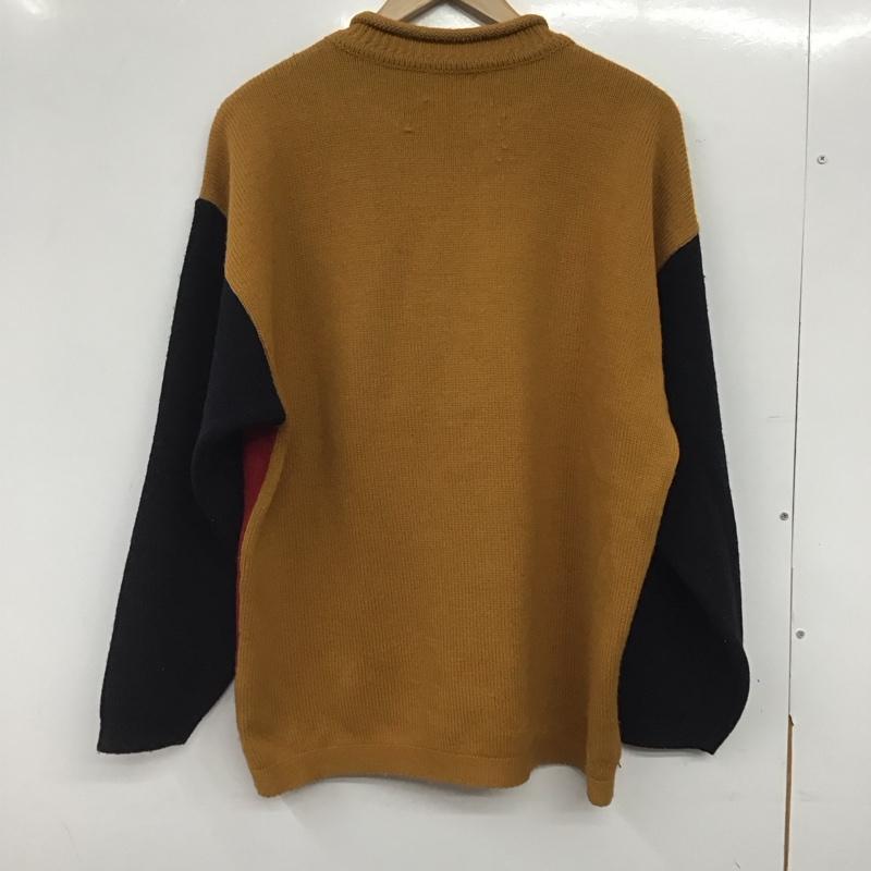 古着 USED ニット、セーター 長袖 長袖ニットカットソー クルーネック セーター プリント マルチカラー / マルチカラー /  メンズ USED 古着 中古 10144779