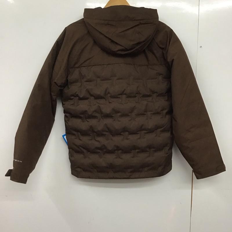 コロンビア Columbia ジャケット、上着 ジャンパー、ブルゾン 225 we7857 グランドトレックIIIダウンフーデッドジャケット アウター S ロゴ、文字 茶 / ブラウン /  メンズ USED 古着 中古 10144786