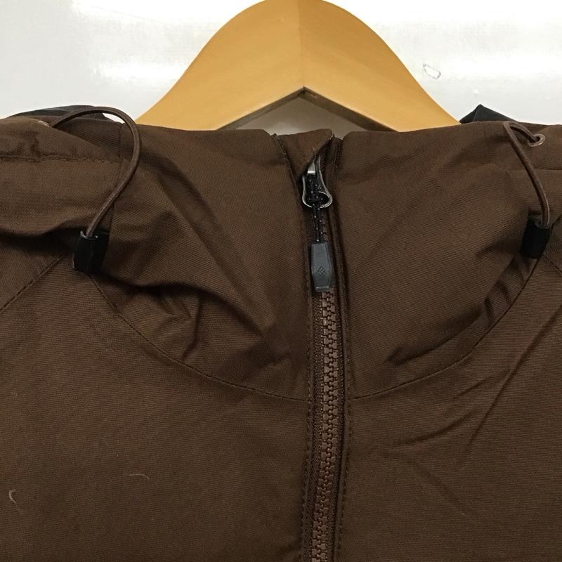 コロンビア Columbia ジャケット、上着 ジャンパー、ブルゾン 225 we7857 グランドトレックIIIダウンフーデッドジャケット アウター S ロゴ、文字 茶 / ブラウン /  メンズ USED 古着 中古 10144786