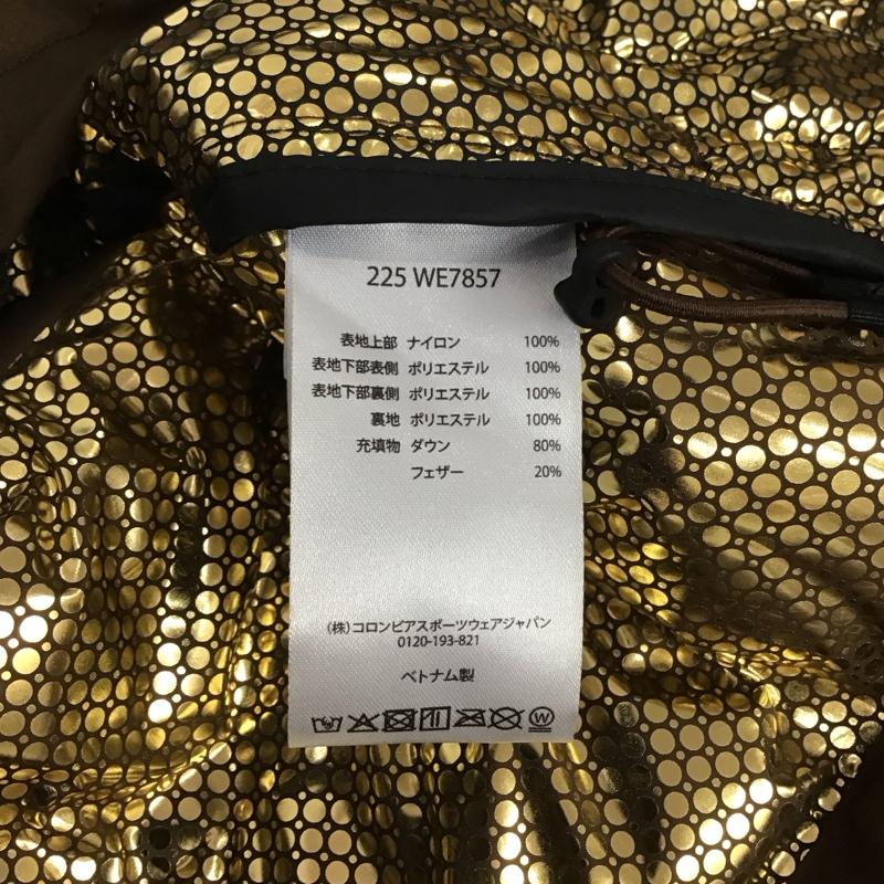 コロンビア Columbia ジャケット、上着 ジャンパー、ブルゾン 225 we7857 グランドトレックIIIダウンフーデッドジャケット アウター S ロゴ、文字 茶 / ブラウン /  メンズ USED 古着 中古 10144786