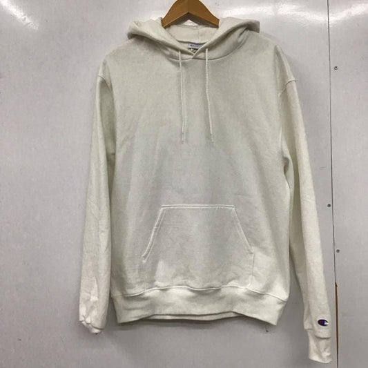 チャンピオン Champion パーカー 長袖 長袖パーカー プルオーバーパーカー スウェット M 無地 白 / ホワイト /  メンズ USED 古着 中古 10144800