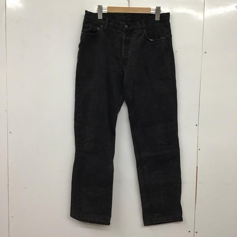 リーバイストラウスアンドコー Levi Strauss & co. パンツ デニム、ジーンズ デニムパンツ ワイドパンツ カジュアルパンツ ストレッチ 34インチ 無地 ダークグレー / ダークグレー /  メンズ USED 古着 中古 10144813