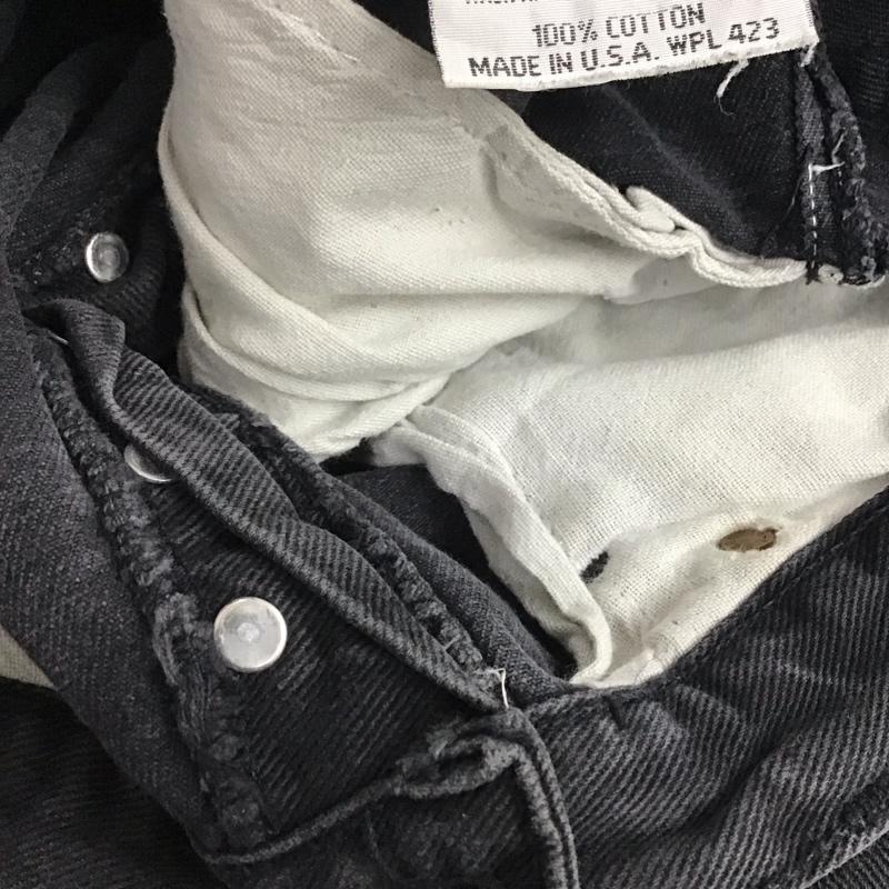 リーバイストラウスアンドコー Levi Strauss & co. パンツ デニム、ジーンズ デニムパンツ ワイドパンツ カジュアルパンツ ストレッチ 34インチ 無地 ダークグレー / ダークグレー /  メンズ USED 古着 中古 10144813