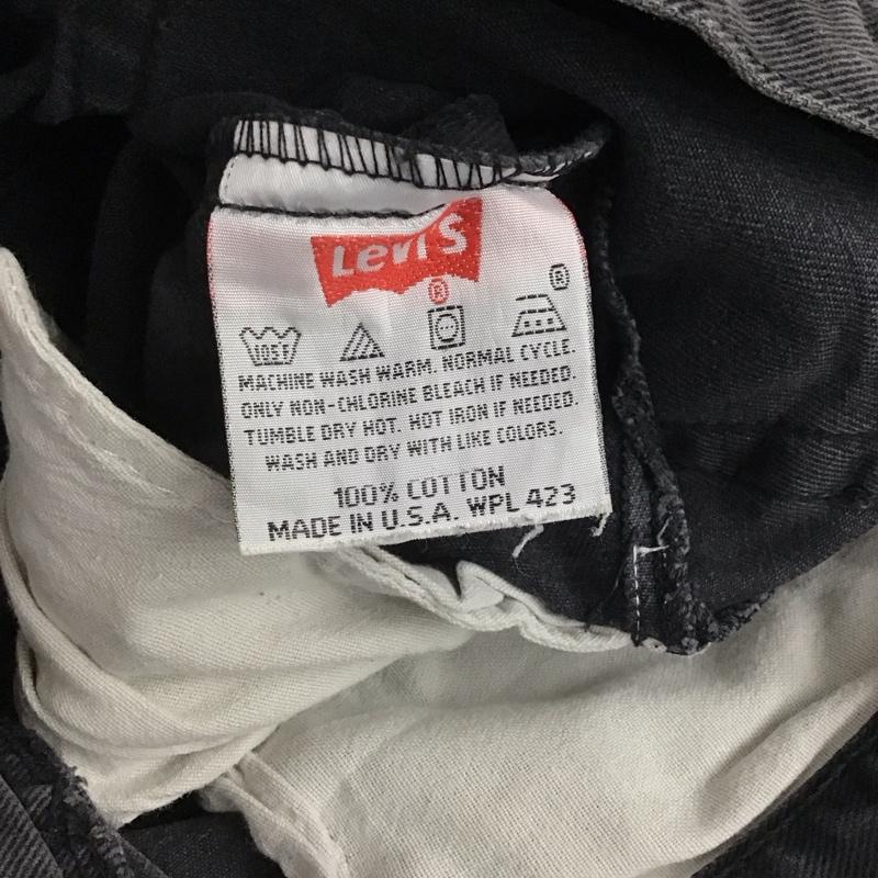 リーバイストラウスアンドコー Levi Strauss & co. パンツ デニム、ジーンズ デニムパンツ ワイドパンツ カジュアルパンツ ストレッチ 34インチ 無地 ダークグレー / ダークグレー /  メンズ USED 古着 中古 10144813