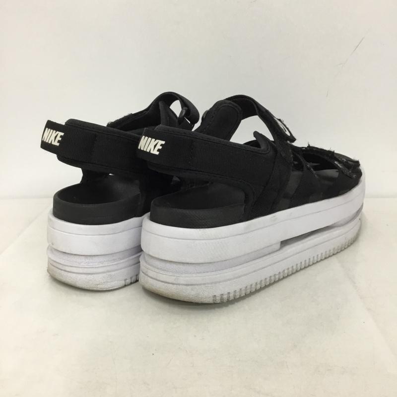 ナイキ NIKE サンダル サンダル DH0223 001 W ICON CLASSIC SANDAL 25cm 25.0cm ロゴ、文字 黒 / ブラック / X 白 / ホワイト /  レディース USED 古着 中古 10144830