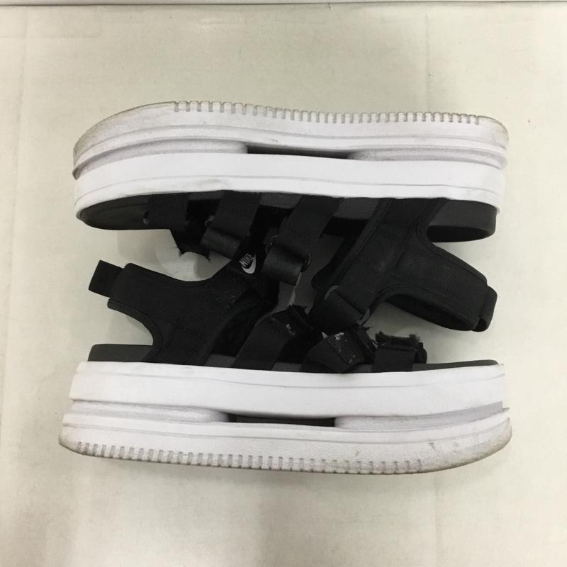 ナイキ NIKE サンダル サンダル DH0223 001 W ICON CLASSIC SANDAL 25cm 25.0cm ロゴ、文字 黒 / ブラック / X 白 / ホワイト /  レディース USED 古着 中古 10144830