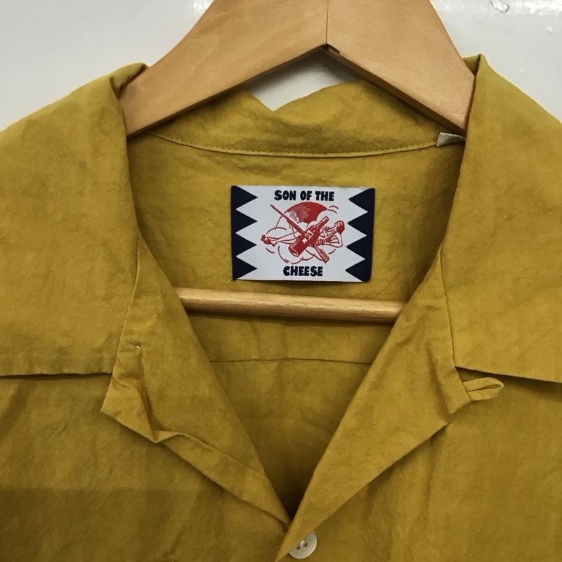 サノバチーズ SON OF THE CHEESE シャツ、ブラウス 長袖 SC1810-SH03 big flap shirts M 無地 黄 / イエロー /  メンズ USED 古着 中古 10144867