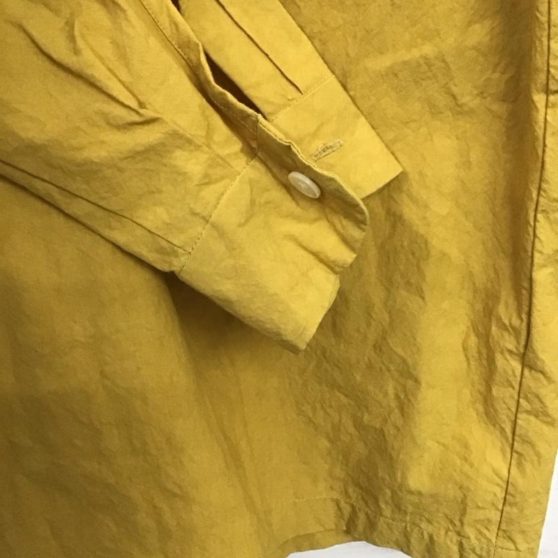 サノバチーズ SON OF THE CHEESE シャツ、ブラウス 長袖 SC1810-SH03 big flap shirts M 無地 黄 / イエロー /  メンズ USED 古着 中古 10144867