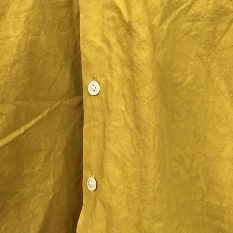 サノバチーズ SON OF THE CHEESE シャツ、ブラウス 長袖 SC1810-SH03 big flap shirts M 無地 黄 / イエロー /  メンズ USED 古着 中古 10144867