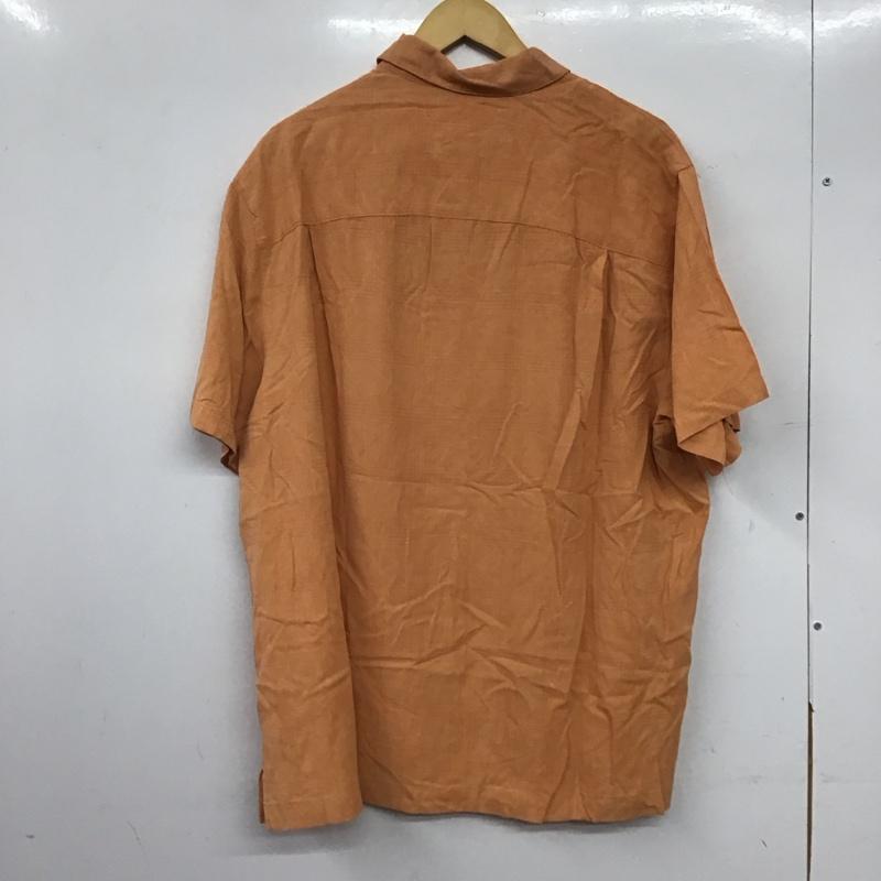 古着 USED シャツ、ブラウス 半袖 半袖シャツ カラーシャツ ポケットシャツ 古着 総柄 橙 / オレンジ /  メンズ USED 古着 中古 10144876