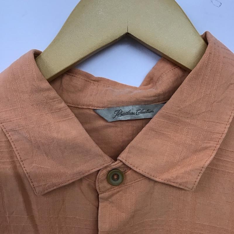 古着 USED シャツ、ブラウス 半袖 半袖シャツ カラーシャツ ポケットシャツ 古着 総柄 橙 / オレンジ /  メンズ USED 古着 中古 10144876