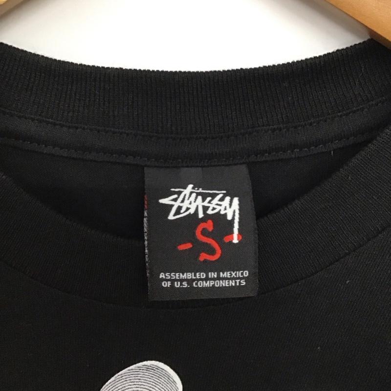 ステューシー STUSSY Tシャツ 半袖 S ロゴ、文字 X プリント 黒 / ブラック /  メンズ USED 古着 中古 10144883