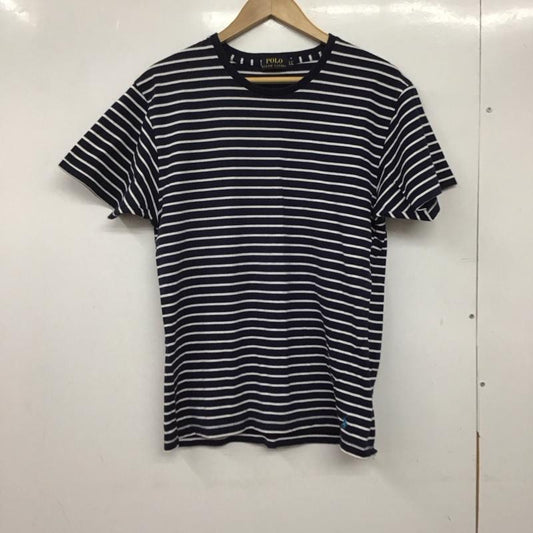 ポロラルフローレン POLO RALPH LAUREN Tシャツ 半袖 LL ボーダー柄 白 / ホワイト / X 紺 / ネイビー /  メンズ USED 古着 中古 10144899