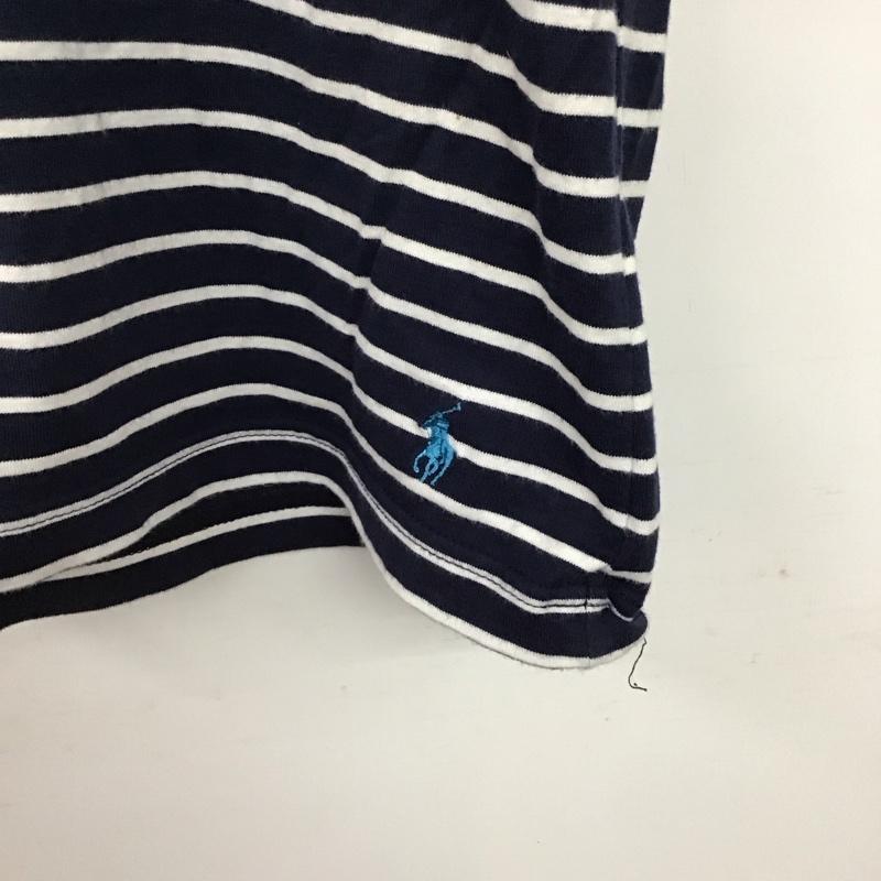 ポロラルフローレン POLO RALPH LAUREN Tシャツ 半袖 LL ボーダー柄 白 / ホワイト / X 紺 / ネイビー /  メンズ USED 古着 中古 10144899