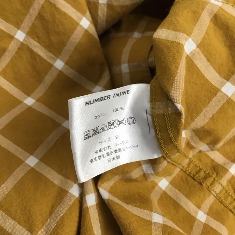 ナンバーナイン NUMBER (N)INE シャツ、ブラウス 長袖 長袖シャツ チェックシャツ カラーシャツ 2 チェック マスタード / マスタード /  メンズ USED 古着 中古 10144901