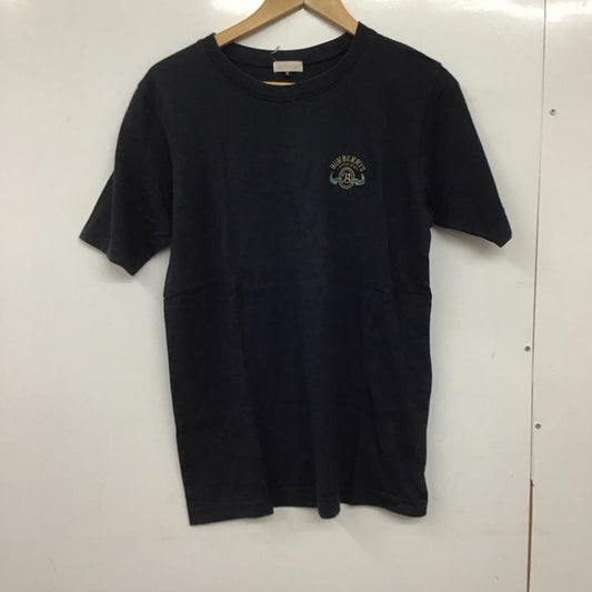 バーバリーズ BURBERRYS Tシャツ 半袖 半袖カットソー 刺繍Tシャツ クルーネックカットソー 90s M ロゴ、文字 紺 / ネイビー /  メンズ USED 古着 中古 10144949