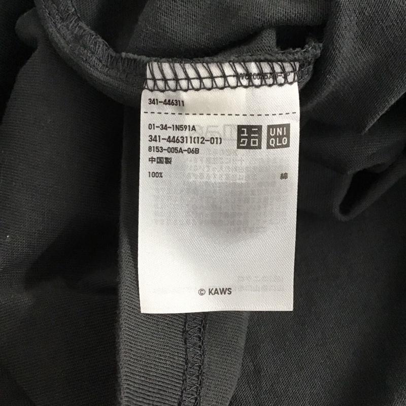 ユニクロ UNIQLO Tシャツ 半袖 341-446311 KAWS プリントTシャツ クルーネックカットソー プリント ダークグレー / ダークグレー /  メンズ USED 古着 中古 10144965