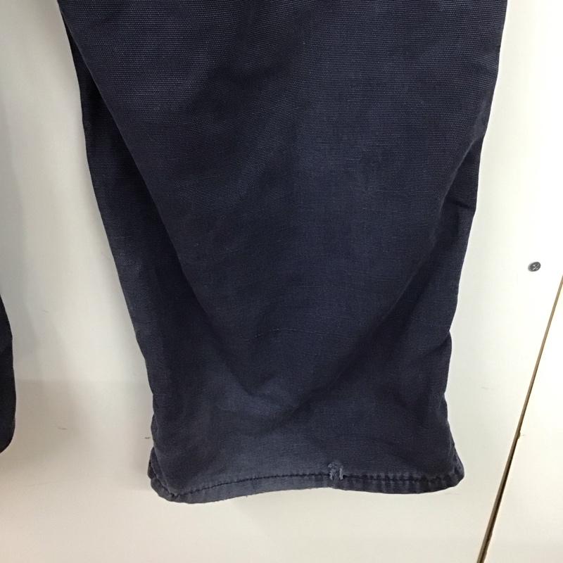カーハート Carhartt パンツ ワークパンツ、ペインターパンツ ワークパンツ ワイドパンツ カジュアルパンツ 40インチ ロゴ、文字 紺 / ネイビー /  メンズ USED 古着 中古 10144971