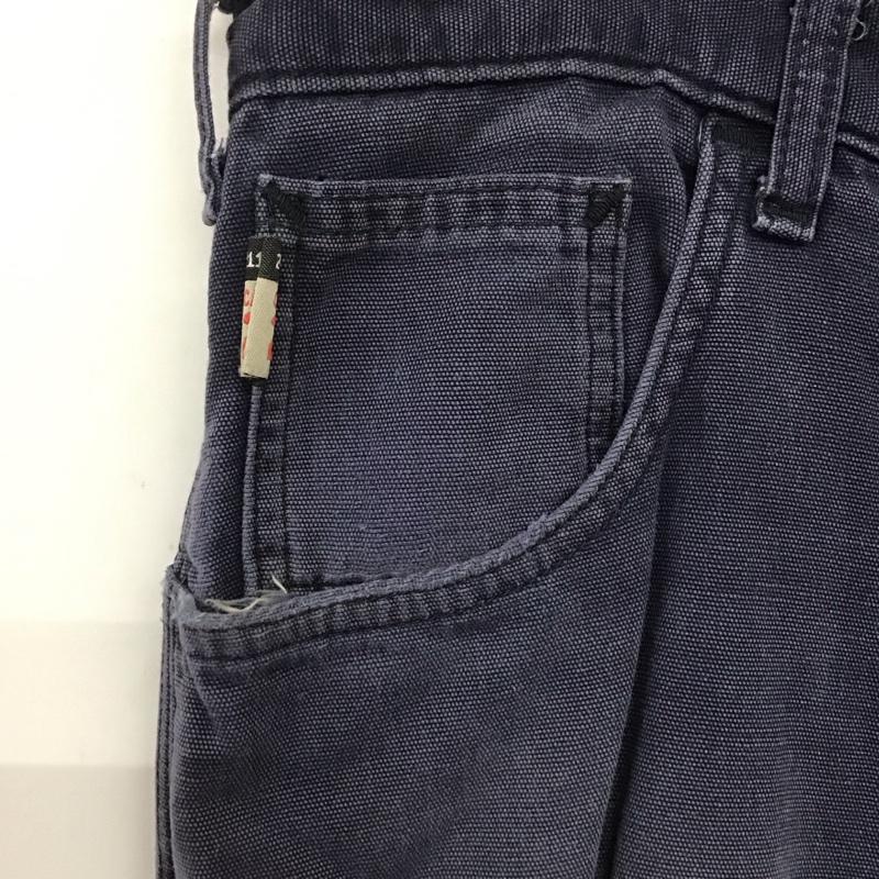 カーハート Carhartt パンツ ワークパンツ、ペインターパンツ ワークパンツ ワイドパンツ カジュアルパンツ 40インチ ロゴ、文字 紺 / ネイビー /  メンズ USED 古着 中古 10144971
