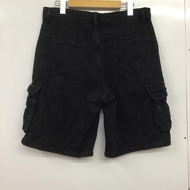 ザラ ZARA パンツ デニム、ジーンズ デニムパンツ ハーフパンツ ショートパンツ 40インチ 無地 黒 / ブラック /  メンズ USED 古着 中古 10144973