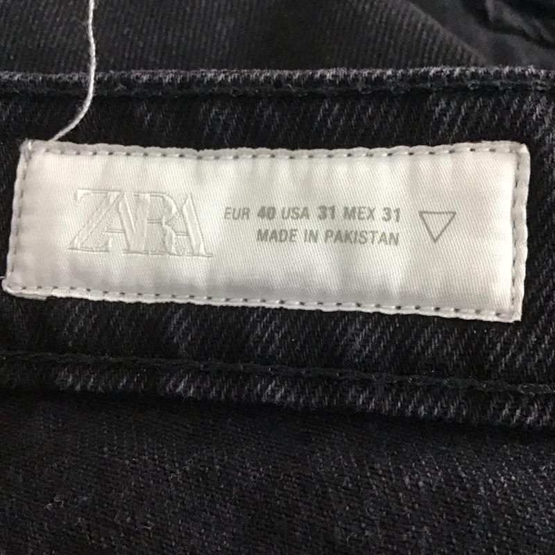 ザラ ZARA パンツ デニム、ジーンズ デニムパンツ ハーフパンツ ショートパンツ 40インチ 無地 黒 / ブラック /  メンズ USED 古着 中古 10144973