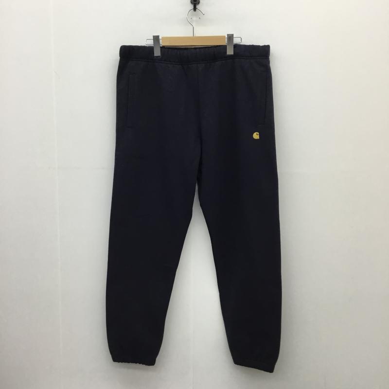 カーハートダブリューアイピー Carhartt WIP パンツ ワークパンツ、ペインターパンツ Carhartt WIP Chase Sweat Pants L ロゴ、文字 紺 / ネイビー /  メンズ USED 古着 中古 10122373