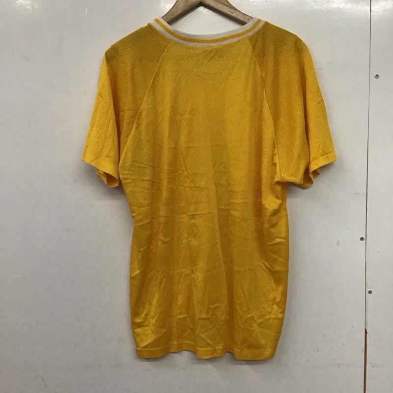 チャンピオン Champion Tシャツ 半袖 半袖カットソー ユニフォーム Vネックカットソー L 無地 黄 / イエロー /  メンズ USED 古着 中古 10145007