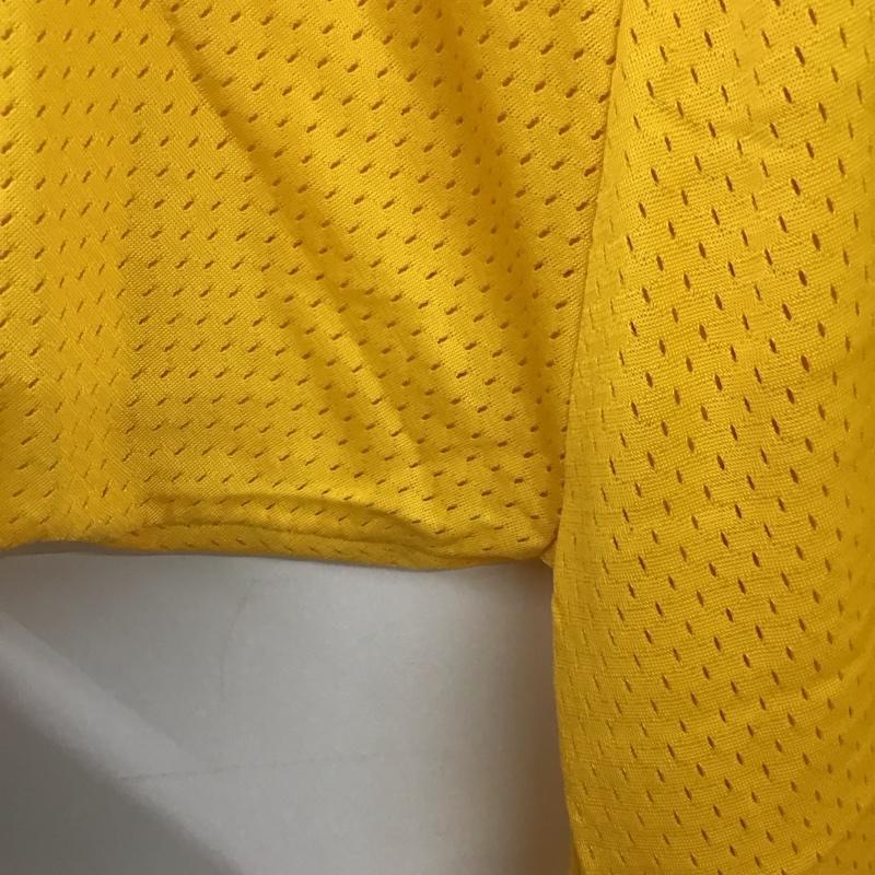 チャンピオン Champion Tシャツ 半袖 半袖カットソー ユニフォーム Vネックカットソー L 無地 黄 / イエロー /  メンズ USED 古着 中古 10145007