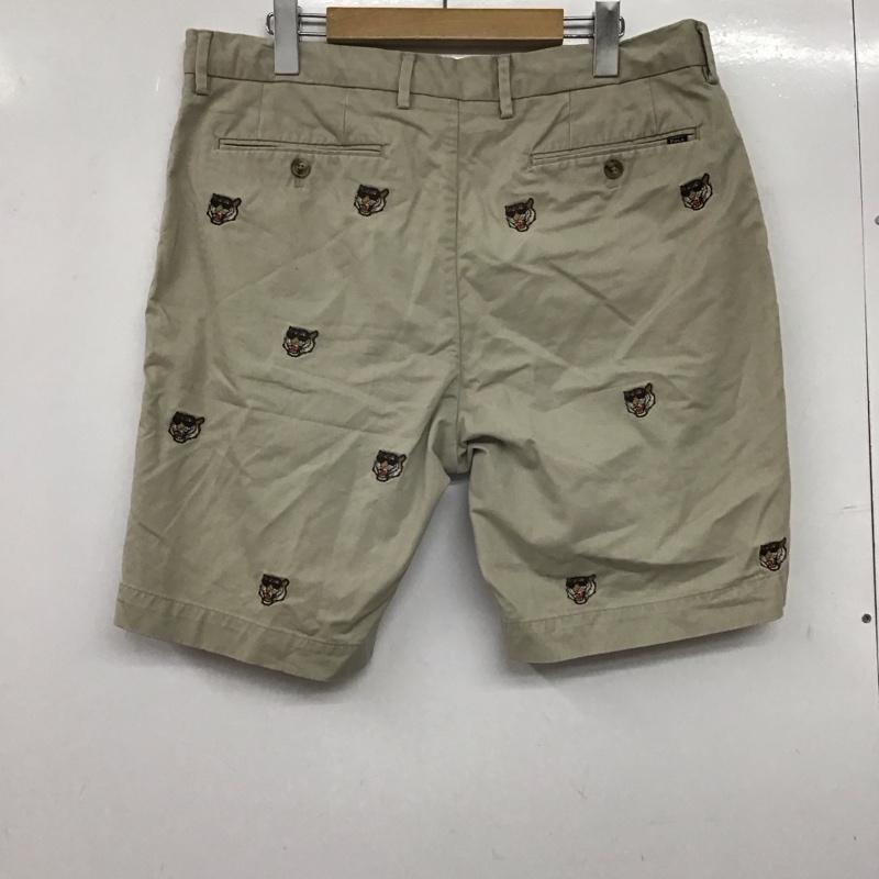 ポロラルフローレン POLO RALPH LAUREN パンツ ショートパンツ ハーフパンツ ショートパンツ カジュアルパンツ 34インチ ロゴ、文字 ベージュ / ベージュ /  メンズ USED 古着 中古 10145057
