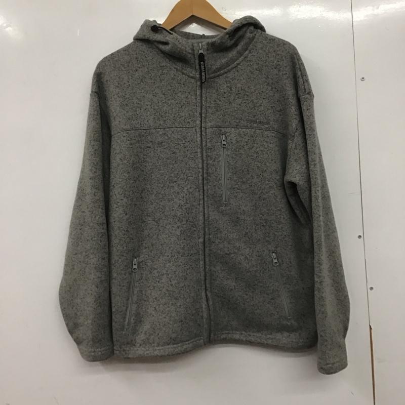 シェラデザイン SIERRA DESIGNS パーカー 長袖 ジップアップジャケットパーカー アウター S 無地 灰 / グレー /  メンズ USED 古着 中古 10145063