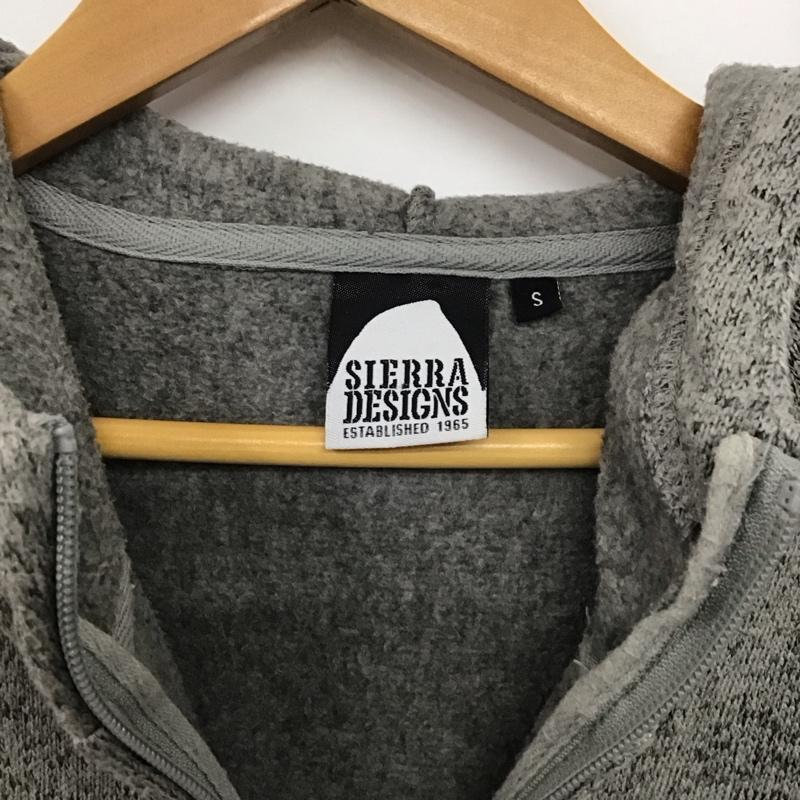 シェラデザイン SIERRA DESIGNS パーカー 長袖 ジップアップジャケットパーカー アウター S 無地 灰 / グレー /  メンズ USED 古着 中古 10145063