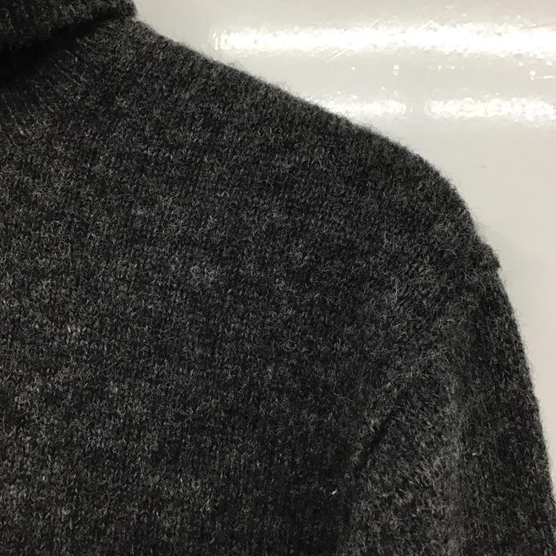タケオキクチ TAKEO KIKUCHI ニット、セーター 長袖 長袖ニットカットソー タートルネック セーター 3 無地 灰 / グレー /  メンズ USED 古着 中古 10145107