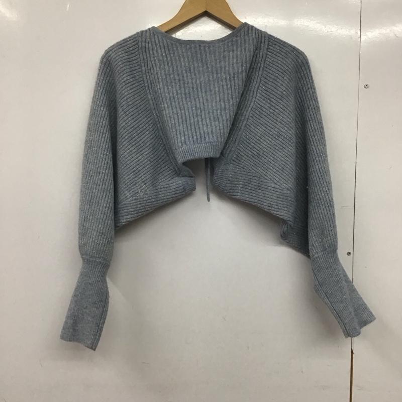 ダブルクローゼット w closet カーディガン 長袖 長袖カーディガン ショート丈 無地 水色 / ライトブルー /  レディース USED 古着 中古 10145110